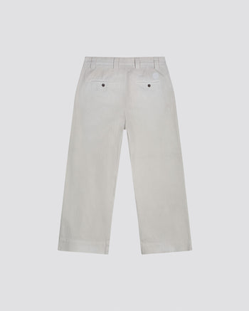 RIPPED WHITE BAGGY CHINOS