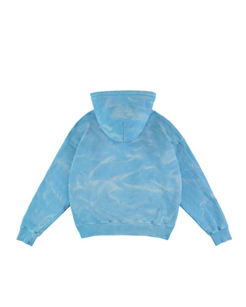 SKY EMBOSSED TUNNEL HOODIE