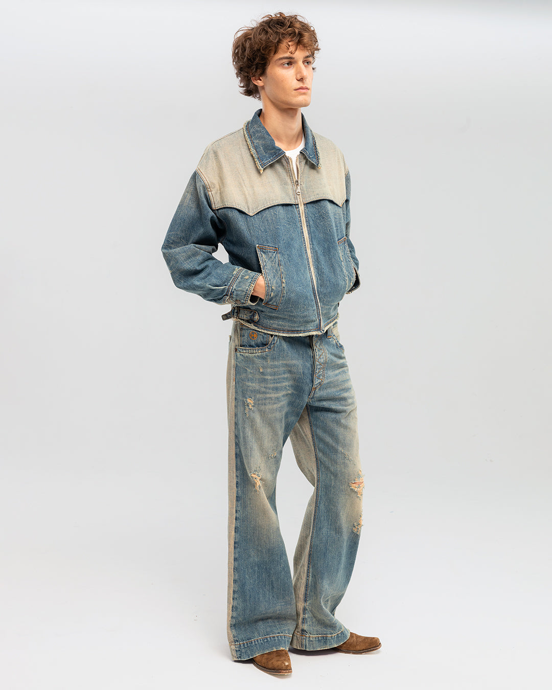 REVERSE BOOTCUT JEANS