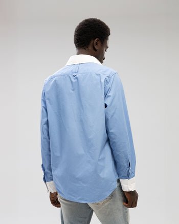 BICOLOR BLUE SHIRT