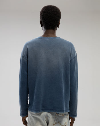 INDIGO WAFFLE LONG SLEEVE