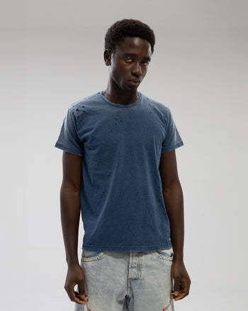 INDIGO CREWNECK T-SHIRT