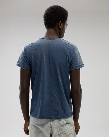 INDIGO CREWNECK T-SHIRT