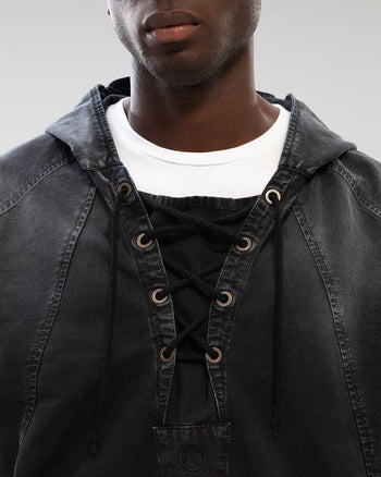 BLACK STRING ANORAK