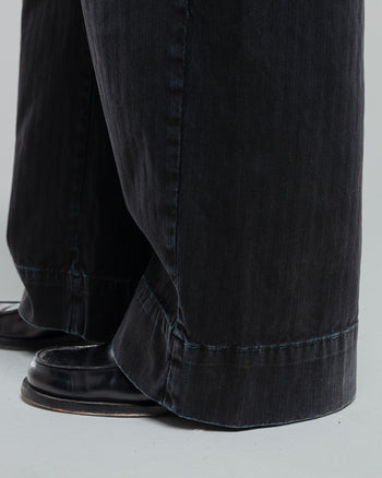 BLACK BAGGY CHINOS