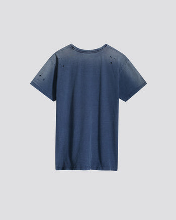 INDIGO CREWNECK T-SHIRT