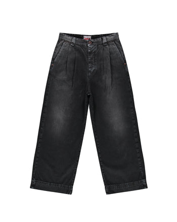 BLACK BAGGY CHINO PANTS