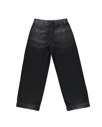 BLACK BAGGY CHINO PANTS