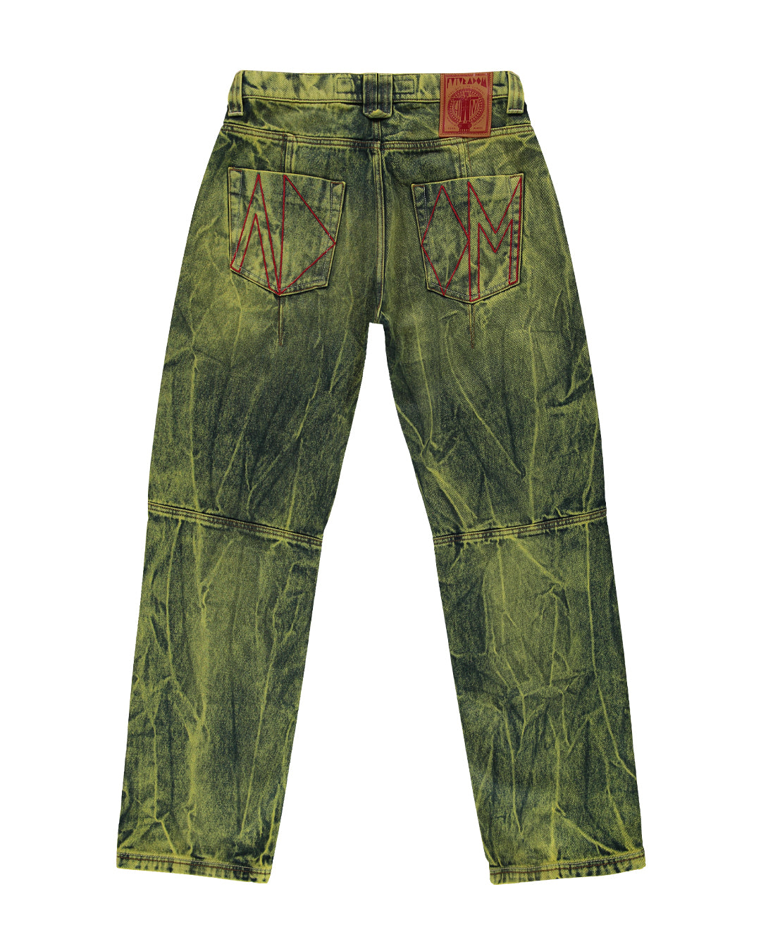 EARTH CRYSTAL PLEATED JEANS