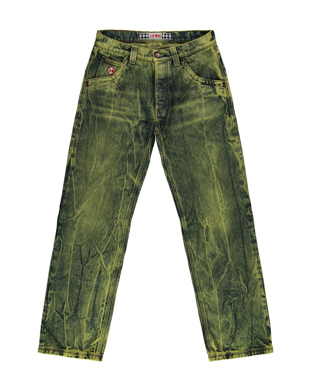 EARTH CRYSTAL PLEATED JEANS