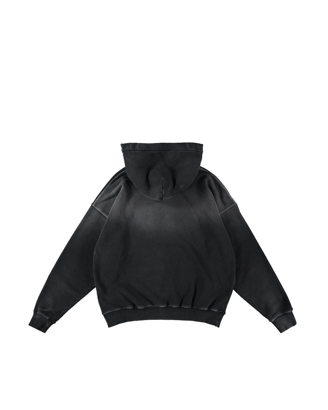 BLACK EMBOSSED HOODIE