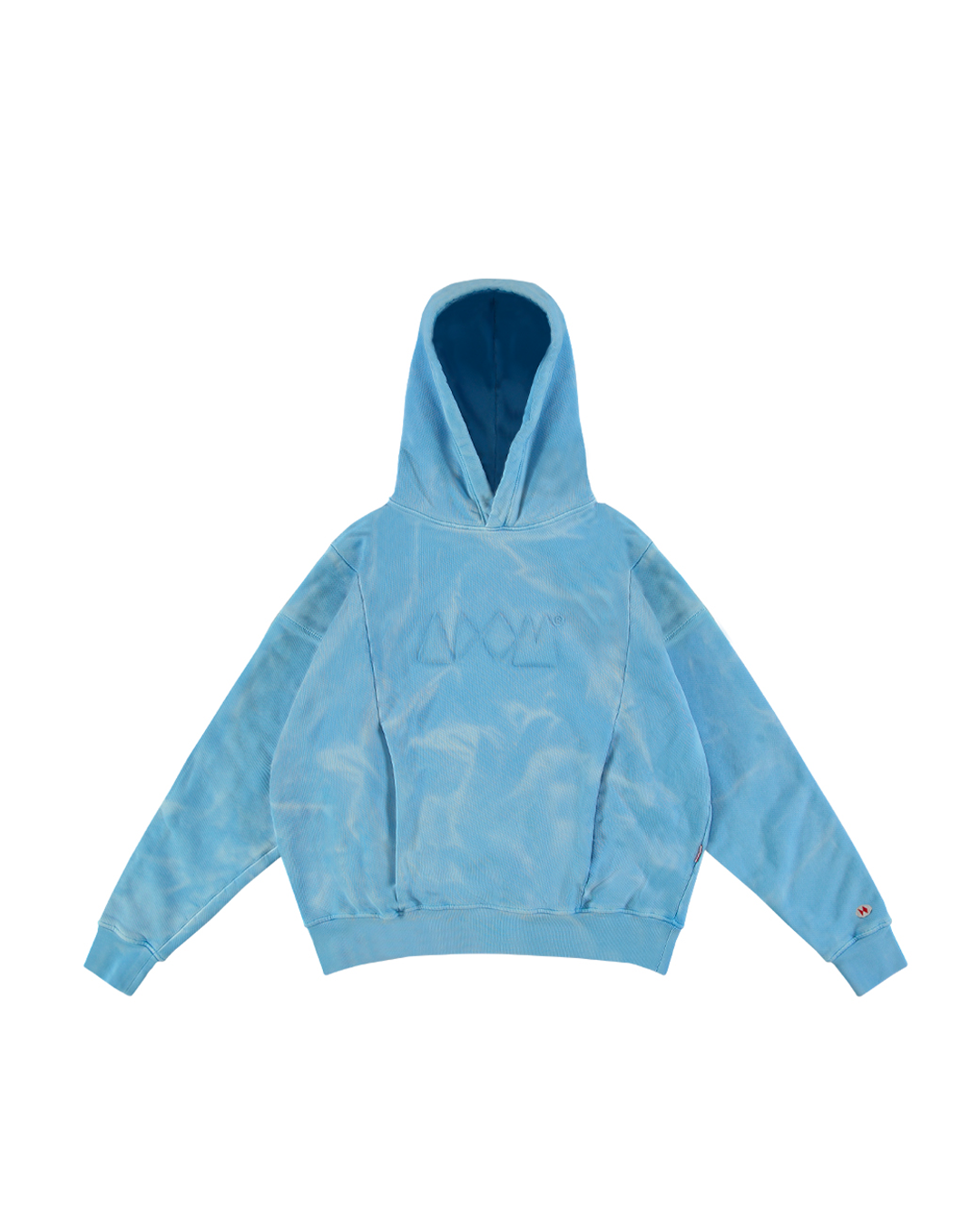 SKY EMBOSSED TUNNEL HOODIE