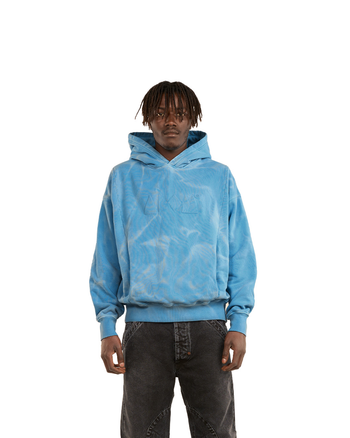 SKY EMBOSSED TUNNEL HOODIE