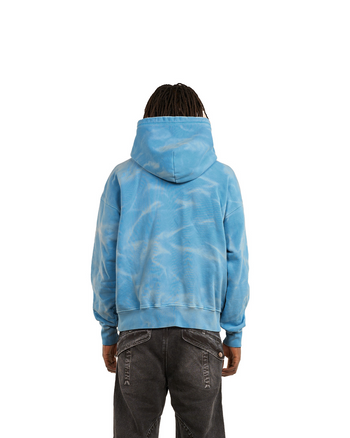 SKY EMBOSSED TUNNEL HOODIE