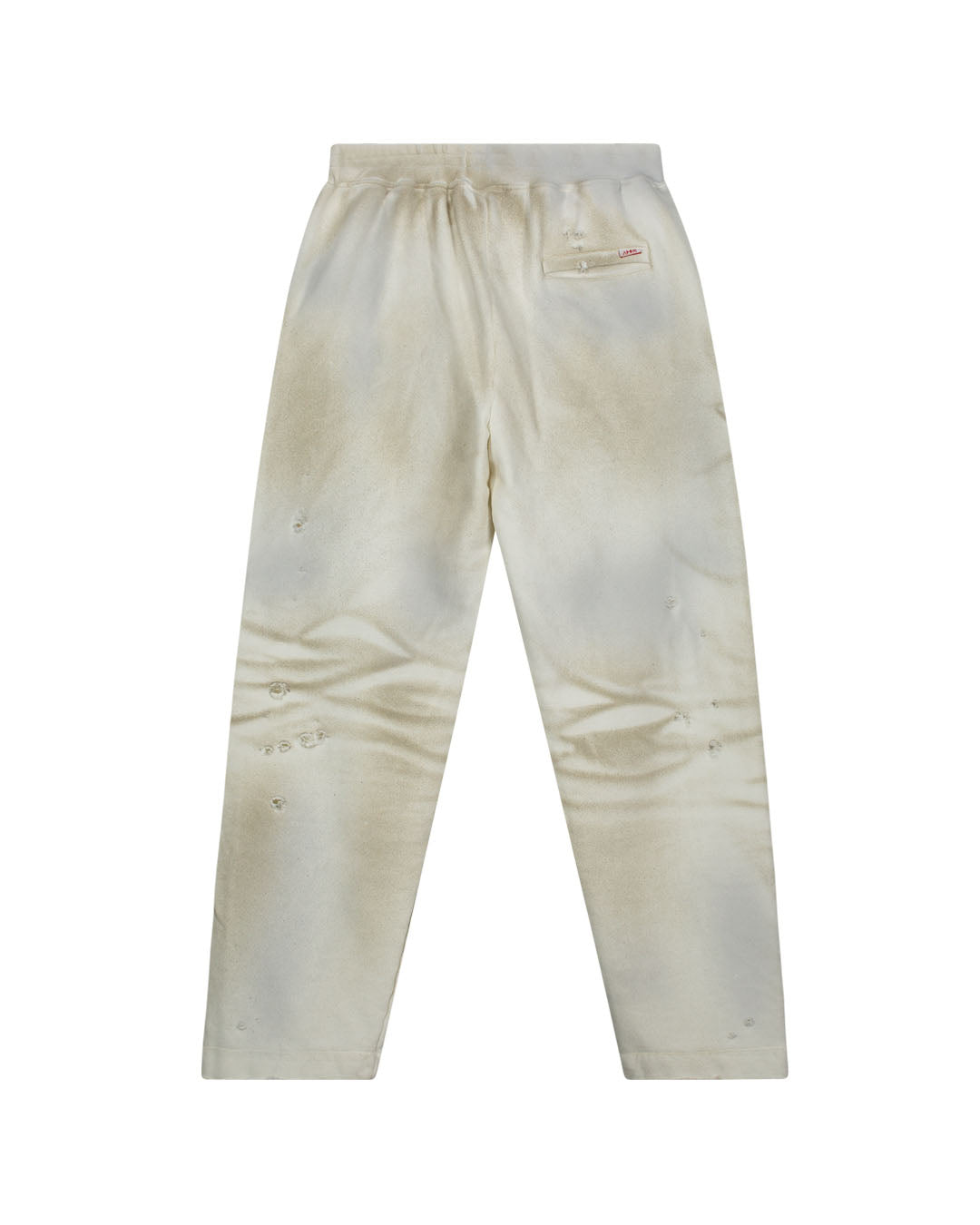 DISTRESSEED WHITE SWEATPANTS