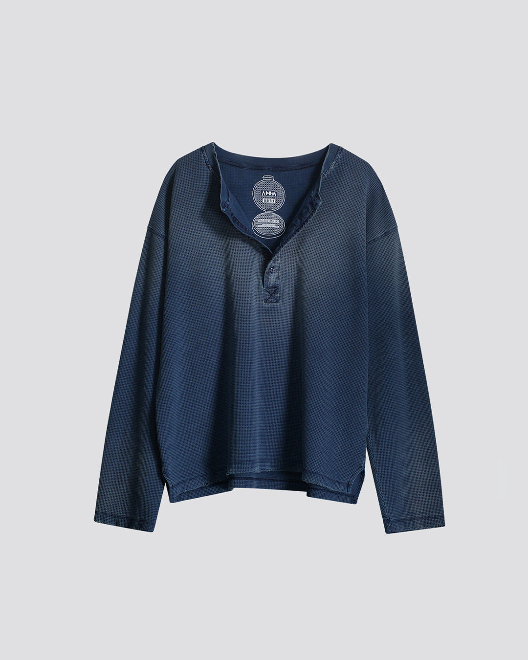 INDIGO WAFFLE LONG SLEEVE
