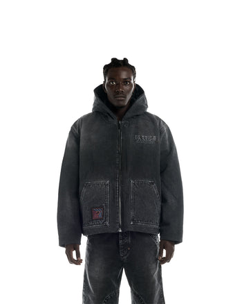 BLACK CANVAS REVERSIBLE JACKET