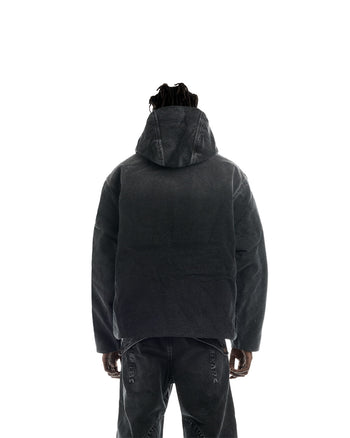 BLACK CANVAS REVERSIBLE JACKET