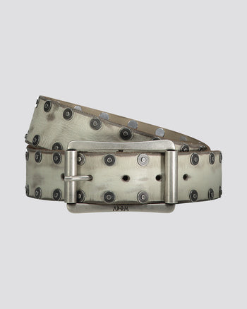 RIVETED LEATHER BELT