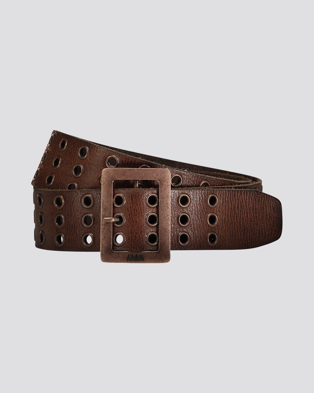 EYELETED LEATHER BELT