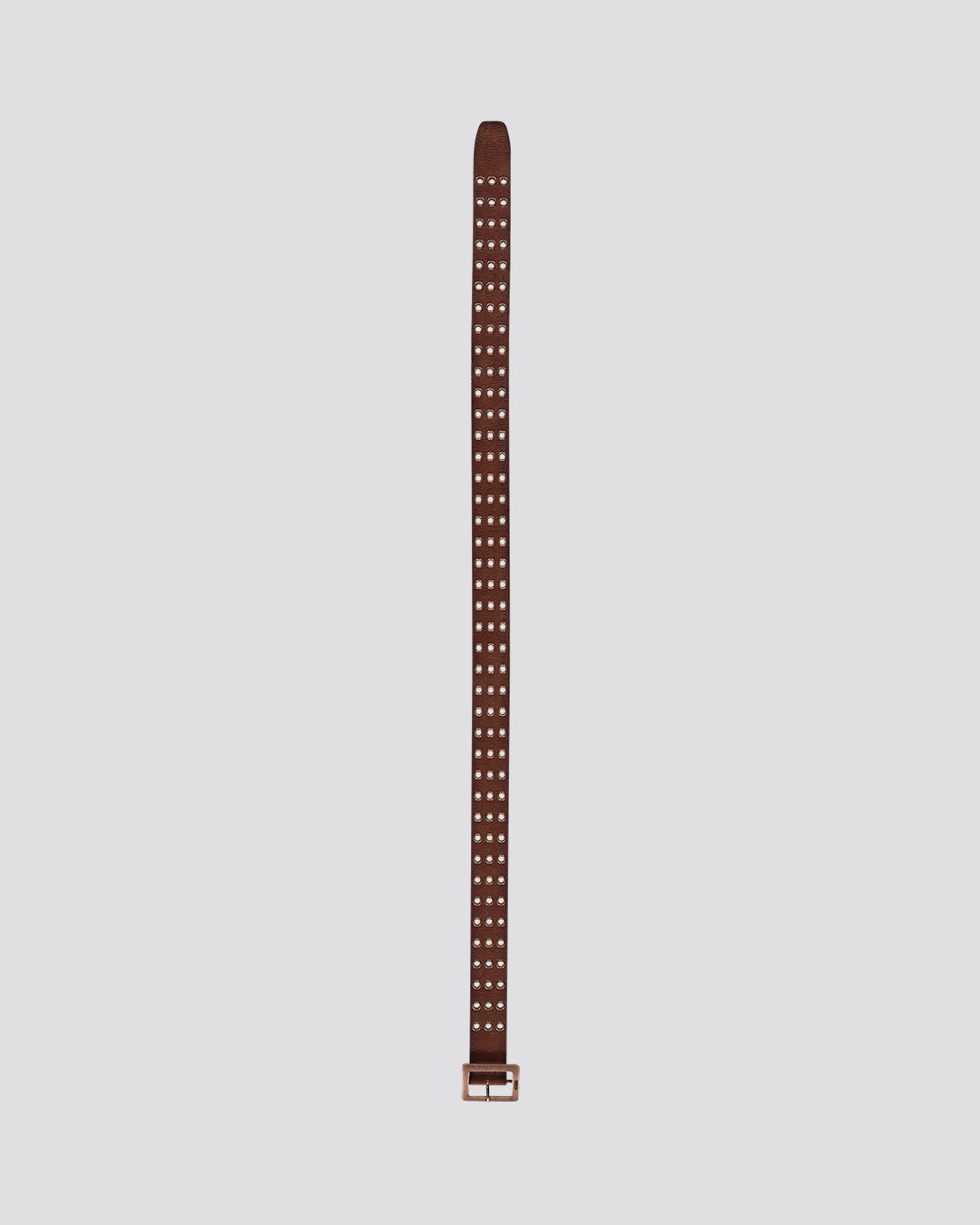 EYELETED LEATHER BELT