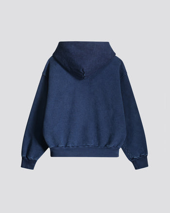 INDIGO TOWEL HOODIE