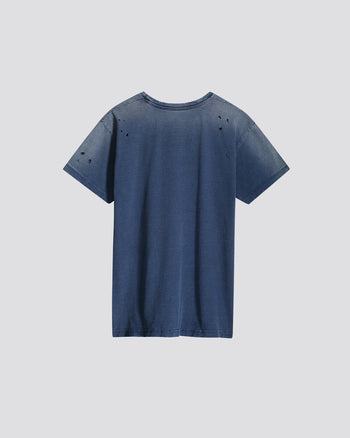 INDIGO CREWNECK T-SHIRT