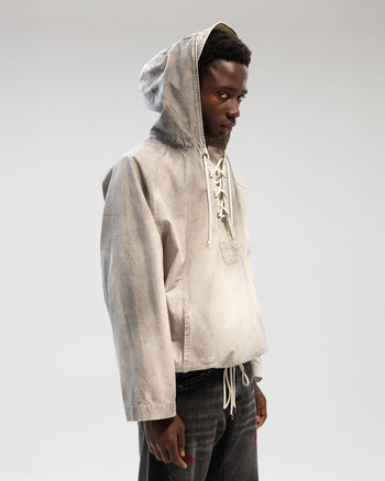 WHITE STRING ANORAK