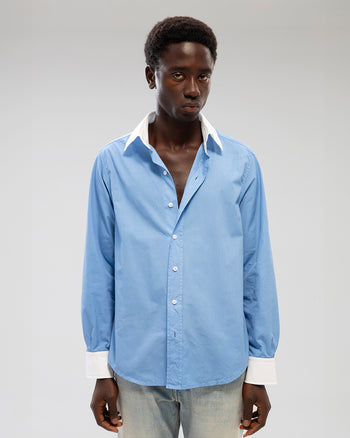 BICOLOR BLUE SHIRT
