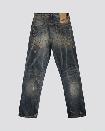 DESTROYED STRAIGHT JEANS
